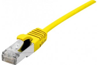 DEXLAN Cordon RJ45 CAT 6A S/FTP LSOH Ultra Fin jaune - 1 m 