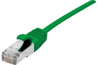 DEXLAN Cordon RJ45 CAT 6A S/FTP LSOH Ultra Fin vert - 3 m 