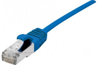 DEXLAN Cordon RJ45 CAT 6A S/FTP LSOH Ultra Fin bleu - 3 m 