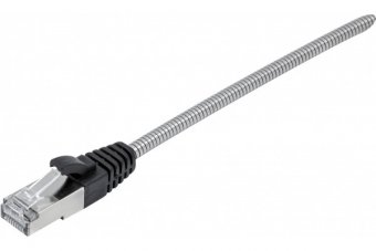 Cordon RJ45 CAT 6A U/FTP armé anti-rongeur - 1 m 