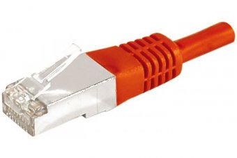 DEXLAN Cordon RJ45 catégorie 6A F/UTP rouge - 0,3 m 