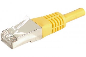 DEXLAN Cordon RJ45 catégorie 6A F/UTP jaune - 0,5 m 