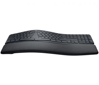 Logitech ERGO K860 - Clavier - sans fil - 2.4 GHz, Bluetooth 5.0 - AZERTY - Français - graphite 