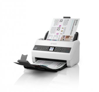 Epson WorkForce DS-730N - Scanner de documents - Capteur d'images de contact (CIS) - Recto-verso - A4/Legal - 600 dpi x 600 dpi - jusqu'à 40 ppm (mono) / jusqu'à 40 ppm (couleur) - Chargeur automatique de documents (100 feuilles) - jusqu'à 4500 pages par 