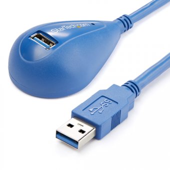 StarTech.com Câble d'extension USB 3.0 A vers A de 1,5 m - Rallonge USB A SuperSpeed en bleu - M/F - Rallonge de câble USB - USB type A (M) pour USB type A (F) - 1.5 m - noir - pour P/N: 2SD4FCRU3, CFASTRWU3, FCREADMICRO3, MSDREADU3CA, USB3SAA3MBK 