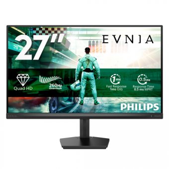 Philips Evnia 3000 27M2N3500PF - Écran LED - jeux - 27" - 2560 x 1440 QHD @ 240 Hz - Fast IPS - 1000:1 - HDR10 - 0.3 ms - 2xHDMI, DisplayPort - Charbon 