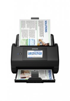 Epson WorkForce ES-580W - Scanner de documents - Capteur d'images de contact (CIS) - Recto-verso - 215.9 x 6096 mm - 600 dpi x 600 dpi - jusqu'à 35 ppm (mono) / jusqu'à 35 ppm (couleur) - Chargeur automatique de documents (100 feuilles) - jusqu'à 4000 pag 