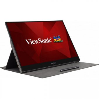ViewSonic TD1655 - Écran LED - 15.6" - écran tactile - 1920 x 1080 Full HD (1080p) - TN - 250 cd/m² - 800:1 - 6.5 ms - HDMI, 2xUSB-C - haut-parleurs 
