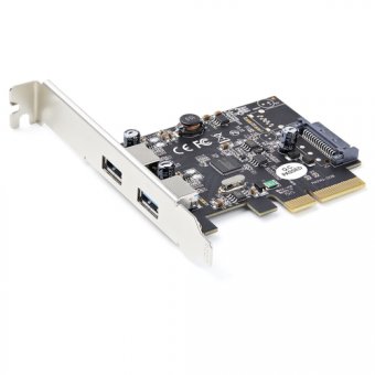 Cette carte contrôleur PCIe USB 3.2 Gen 2 s"installe dans un slot PCI-Express x4 libre sur votre ordinateur et vous permet de mettre à niveau votre système actuel en ajoutant deux ports SuperSpeed USB-A (10 Gb/s).Ajoutez deux ports USB Type-A 10 Gb/s à 