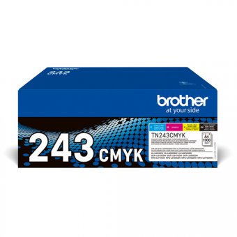 Brother TN243CMYK Value Pack - Pack de 4 - noir, jaune, cyan, magenta - original - cartouche de toner - pour Brother DCP-L3510CDW, DCP-L3517CDW, DCP-L3550CDW, DCP-L3550DW, MFC-L3730CDN 