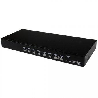 StarTech.com Commutateur KVM PS/2 USB 8 ports 1U empilables sur rack avec OSD - Commutateur KVM - 8 x KVM port(s) - 1 utilisateur local - de bureau - pour P/N: RK3236BKF 