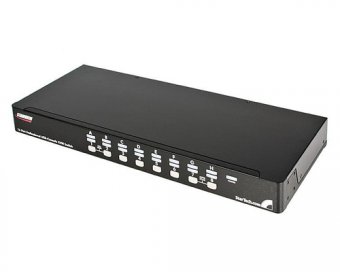StarTech.com Commutateur KVM PS/2 USB 16 ports 1U empilables sur rack avec OSD - Commutateur KVM - 16 x KVM port(s) - 1 utilisateur local - de bureau - pour P/N: 2POSTRACK42, 4POSTRACK12U, 4POSTRACK25U, RK3236BKF, RK960CP, RKQMCAB12, RKWOODCAB12 