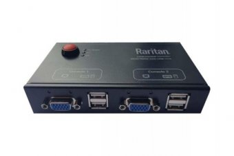 RARITAN LCC-USB-VGA Switch 2 consoles VGA/USB Contrôlé par 1 PC/Server pour Domi 