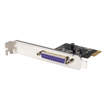 Cette carte contrôleur parallèle PCIe s"installe dans un slot PCI-Express x1 disponible de votre ordinateur et vous permet d"ajouter un port parallèle de communication DB25 à votre système.Permet d"ajouter un port parallèle à votre ordinateur de bureau 
