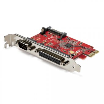 Startech Carte PCIe avec Port Série/Parallèle - Carte Combo PCI Express avec 1x Port DB25 Parallèle & 1x Port Série RS232 - Carte Contrôleur/Adaptateur - Carte PCIe Imprimante (PEX1S1P950) - Adaptateur série/parallèle - PCIe 2.0 profil bas - IEEE 1284 x 1 
