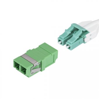 Startech - Coupleur réseau - mode unique LC/APC (F) pour mode unique LC/APC (F) - fibre optique - duplex - 9 / 125 micromètres - OS1/OS2 - passif, sans bride, empreinte SC - vert (pack de 10) 