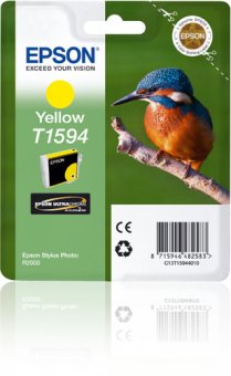 Epson T1594 - 17 ml - jaune - original - blister - cartouche d'encre - pour Stylus Photo R2000 