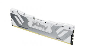 Kingston FURY Renegade - DDR5 - module - 24 Go - DIMM 288 broches - 4200 MHz / PC5-67200 - CL40 - 1.45 V - mémoire sans tampon - on-die ECC - blanc, argent 