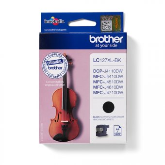 Brother LC127XLBK - Très Haut Rendement - noir - original - cartouche d'encre - pour Brother DCP-J4110DW 