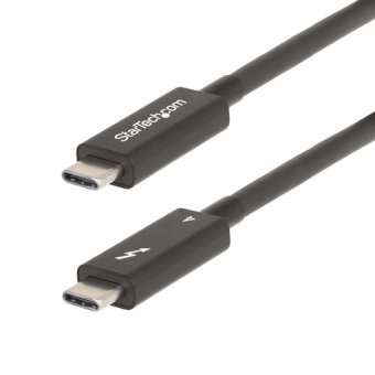 StarTech.com Câble Thunderbolt 4 Actif de 2m, 40Gps, 100W PD, Vidéo 4K/8K - Câble USB - USB-C (M) pour USB-C (M) - USB 3.2 Gen 2 / USB4 / Thunderbolt 3 / Thunderbolt 4 / DisplayPort 1.4a - 2 m - actif, Alimentation USB (100 W), support pour 8K60Hz, suppor 