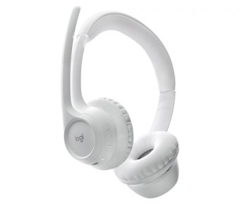 Logitech Zone 300 - Micro-casque - sur-oreille - Bluetooth - sans fil - blanc cassé 