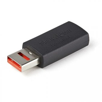 StarTech Adaptateur Chargeur USB Sécurisé - Data Blocker - Charge Only USB-A Mâle vers Femelle - Protection Chargeur No-Data pour SmartPhone/Tablette - Adaptateur Blocage Transfert Données USB (USBSCHAAMF) - Adaptateur de charge USB - USB (alimentation un 