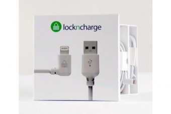 LOCKNCHARGE SET 5 CABLES MFI USB VERS LIGHTNING COUDES 0.3M 