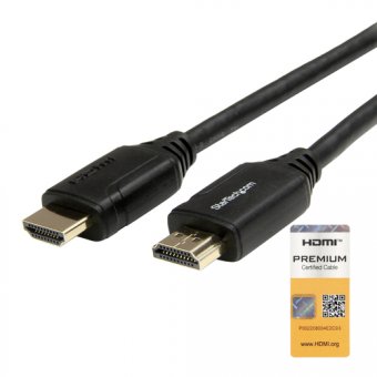 Ce câble HDMI® de 3 mètres a été testé en conformité avec le programme de certification de câbles HDMI de haute qualité. Cela garantit qu"il offre les fonctionnalités techniques les plus récentes proposées par les dernières spécifications HDMI, parmi les 