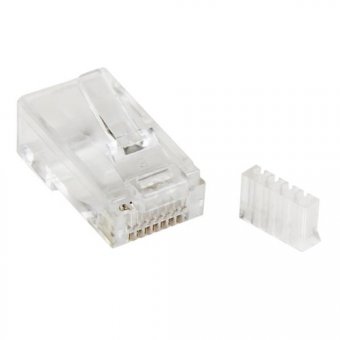 Solid Wire Cat 6 Modular Plug - 50 Pack 