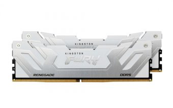 Kingston FURY Renegade - DDR5 - kit - 48 Go: 2 x 24 Go - DIMM 288 broches - 8800 MT/s / PC5-70400 - CL42 - 1.4 V - mémoire non tamponnée chronométrée - on-die ECC - blanc et argent 