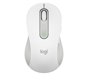Logitech Signature M650 L LEFT - Souris - grande taille - pour gauchers - optique - 5 boutons - sans fil - 2.4 GHz, Bluetooth - récepteur USB Logitech Logi Bolt - blanc cassé 