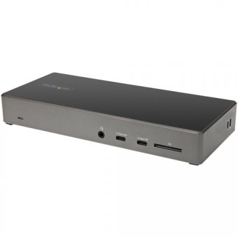 StarTech.com Dock USB-C - Station d'accueil USB Type C Triple Écrans 4K - Alimentation 100W - DP 1.4 Alt Mode & DSC, 2x DisplayPort 1.4/HDMI 2.0 - 6xUSB (2x 10Gbps) - Windows/Chrome (DK31C2DHSPDUE) - Station d'accueil - USB-C - HDMI, 2 x DP - 1GbE - 100 W 
