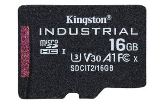 Kingston Industrial - Carte mémoire flash - 16 Go - A1 / Video Class V30 / UHS-I U3 / Class10 - microSDHC UHS-I 