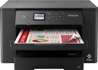 Epson WorkForce WF-7310DTW - Imprimante - couleur - Recto-verso - jet d'encre - A3 - 4 800 x 2 400 dpi - jusqu'à 25 ppm (mono)/jusqu'à 12 ppm (couleur) - capacité : 500 feuilles - USB 2.0, LAN, Wi-Fi(n) 
