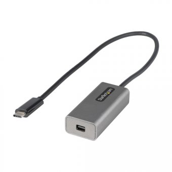 StarTech.com Adaptateur USB C vers Mini DisplayPort - Dongle USB-C 4K 60Hz vers mDP - USB Type-C vers Écran Mini DP - Convertisseur Graphique - Compatible Thunderbolt 3 - Câble 30cm (CDP2MDPEC) - Adaptateur vidéo - USB-C (M) pour Mini DisplayPort (F) - Di 