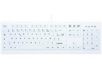 CHERRY Clavier AK-C8100 USB IP65 blanc (FR) 