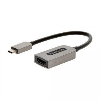StarTech.com Adaptateur USB  C vers HDMI - Vidéo 4K 60Hz, HDR10 - Dongle USB vers HDMI 2.0b - USB Type-C DP Alt Mode vers Écrans/Affichage/TV - Convertisseur USB vers HDMI (USBC-HDMI-CDP2HD4K60) - Adaptateur vidéo - USB-C mâle pour HDMI femelle - 13 cm - 