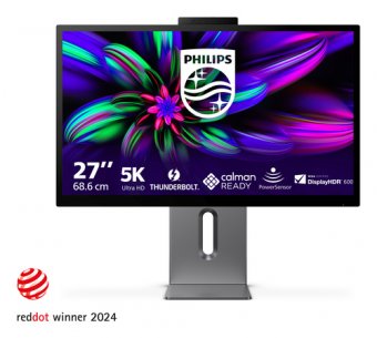 Philips Brilliance 27E3U7903 - Série 7000 - écran LED - USB - 27" - 5120 x 2880 5K Ultra HD (2880p) @ 70 Hz - IPS - 500 cd/m² - 2000:1 - DisplayHDR 600 - 4 ms - Thunderbolt 4, HDMI - haut-parleurs - gris sidéral 