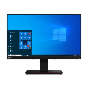 Lenovo ThinkVision T24t-20 - Écran LED - 24" (23.8" visualisable) - écran tactile - 1920 x 1080 Full HD (1080p) @ 60 Hz - IPS - 300 cd/m² - 1000:1 - 4 ms - HDMI, DisplayPort, USB-C - noir corbeau 