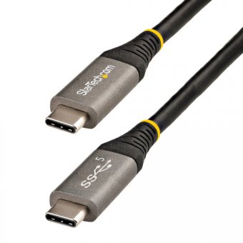 StarTech.com Câble USB C 5Gbps 2m - Câble USB-C de Haute Qualité - Câble USB 3.1/3.2 Gen 1 Type-C - Alimentation 100W (5A) Power Delivery, DP Alt Mode - Cordon USB C vers C (USB315CCV2M) - Câble USB - USB-C (M) pour USB-C (M) - USB 3.1 Gen 2 / Thunderbolt 