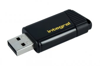 Integral Pulse - Clé USB - 64 Go - USB 2.0 - jaune 