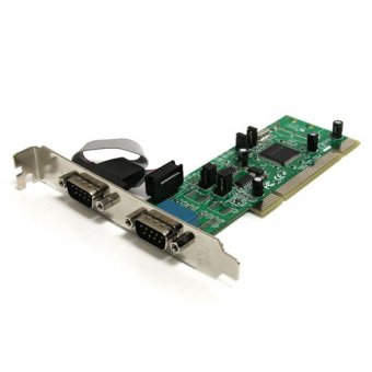 StarTech.com Carte PCI avec 2 Ports DB-9 RS422/485 - Adaptateur Série - UART 161050 - Adaptateur série - PCI-X - RS-422/485 x 2 