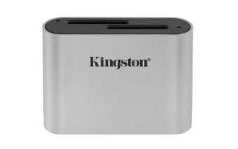 Kingston Workflow - Lecteur de carte (SDHC UHS-I, SDHC UHS-II, SDXC UHS-I, SDXC UHS-II) - USB-C 3.2 Gen 1 