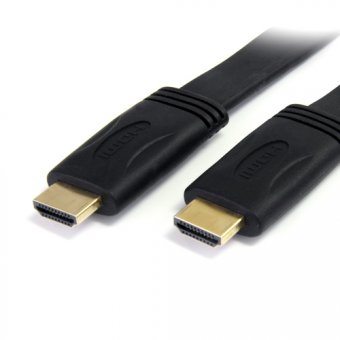 StarTech.com Câble plat - HDMI vers HDMI avec Ethernet - Ultra HD 4k x 2k - Câble HDMI avec Ethernet - HDMI mâle pour HDMI mâle - 1.8 m - noir 