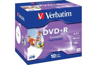 VERBATIM Pack de 10 DVD+R 4.7GB 16x (43508) 