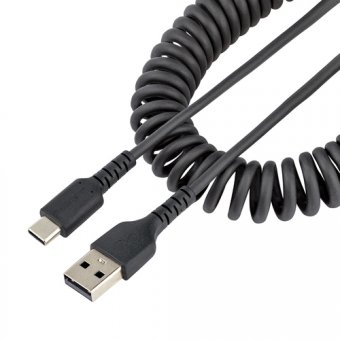 Ce câble USB A vers USB C spiralé de 50 cm peut résister aux demandes quotidiennes de chargement et de synchronisation de vos appareils mobiles. Il se contracte jusqu'à atteindre 32 cm, ce qui le rend compact et pratique à ranger.<h3>Construit pour une 