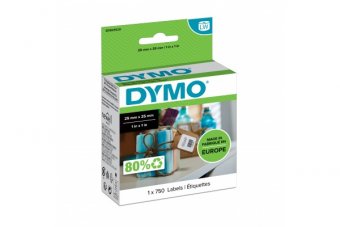 ROULEAU DYMO 750 ETIQUETTES MULTI-USAGE 25x25 PR LABELWRITER 