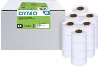 DYMO Labelwriter étiquettes 28x89mm-blanc 24 rouleaux de 130 