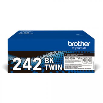 Brother TN242 BKTWIN - Pack de 2 - noir - original - cartouche de toner - pour Brother DCP-9017, DCP-9022, HL-3142, HL-3152, HL-3172, MFC-9142, MFC-9332, MFC-9342 