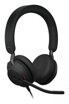 Jabra Evolve2 40 SE UC Stereo - Micro-casque - sur-oreille - filaire - USB-C, USB-A - isolation acoustique - Optimisé pour la CU 
